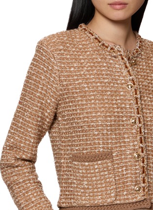  - CRUSH COLLECTION - Crewneck Tweed Jacket