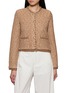 CRUSH COLLECTION Crewneck Tweed Jacket