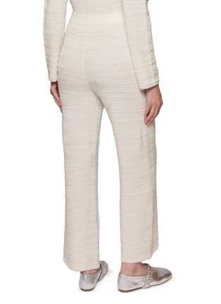 Back View - Click To Enlarge - CRUSH COLLECTION - Shimmer Pointelle Straight Leg Pants