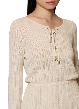  - CRUSH COLLECTION - Pointelle Long Sleeve Dress