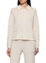 Main View - Click To Enlarge - CRUSH COLLECTION - Shimmer Pointelle Collared Top