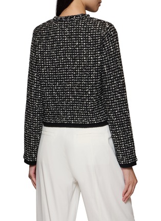 Back View - Click To Enlarge - CRUSH COLLECTION - Crewneck Tweed Jacket