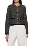 CRUSH COLLECTION Crewneck Tweed Jacket