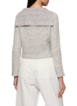Back View - Click To Enlarge - CRUSH COLLECTION - Sailor Collar Tweed Jacket