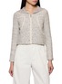 CRUSH COLLECTION Sailor Collar Tweed Jacket