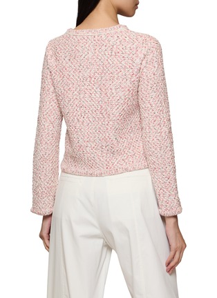 Back View - Click To Enlarge - CRUSH COLLECTION - Tweed Crewneck Jacket