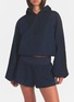Figure View - Click To Enlarge - SKIMS - Woven Cotton Half Zip Pullover Jacket
