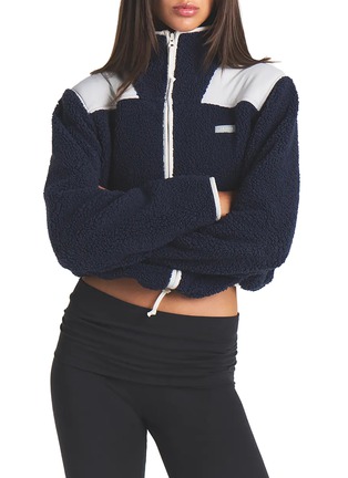 Figure View - Click To Enlarge - SKIMS - Teddy Boxy Zip Up Jacket