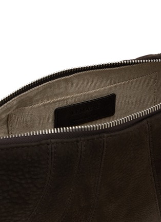 Detail View - Click To Enlarge - LEMAIRE - Small Croissant Nubuck Leather Bag