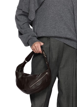 Figure View - Click To Enlarge - LEMAIRE - Mini Quiver Clip Leather Bag