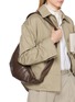 Figure View - Click To Enlarge - LEMAIRE - Small Croissant Leather Bag