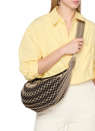 Figure View - Click To Enlarge - LEMAIRE - X Filt Fortune Croissant Net Shoulder Bag