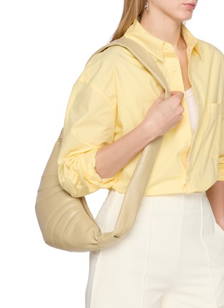 Figure View - Click To Enlarge - LEMAIRE - Small Croissant Leather Bag