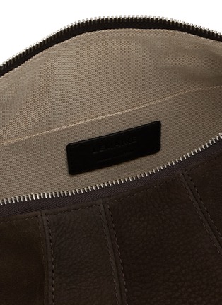 Detail View - Click To Enlarge - LEMAIRE - Fortune Croissant Alpaca Nubuck Leather Bag
