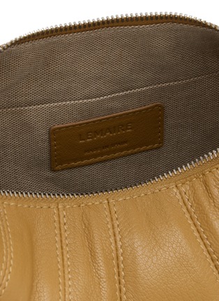 Detail View - Click To Enlarge - LEMAIRE - Mini Fortune Croissant Leather Shoulder Bag