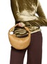 Figure View - Click To Enlarge - LEMAIRE - Mini Fortune Croissant Leather Shoulder Bag