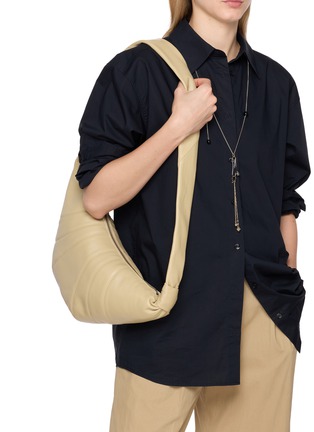 Figure View - Click To Enlarge - LEMAIRE - Medium Croissant Leather Bag
