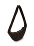 Detail View - Click To Enlarge - LEMAIRE - Medium Croissant Alpaca Nubuck Leather Shoulder Bag