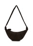 Main View - Click To Enlarge - LEMAIRE - Medium Croissant Alpaca Nubuck Leather Shoulder Bag