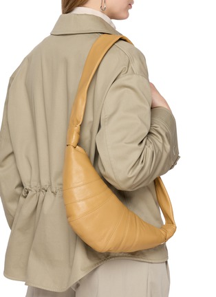 Figure View - Click To Enlarge - LEMAIRE - Small Croissant Leather Bag