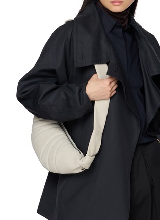 Figure View - Click To Enlarge - LEMAIRE - Small Croissant Leather Bag