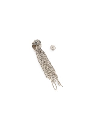 Detail View - Click To Enlarge - LEMAIRE - Chain Tassel Silver Toned Brass Brooch