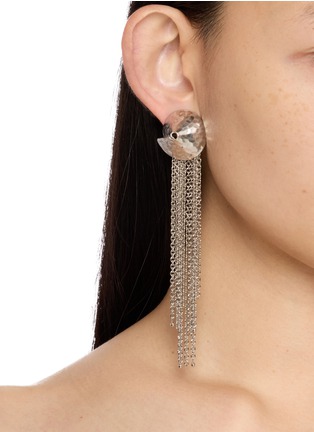 Figure View - Click To Enlarge - LEMAIRE - Chain Tassel Silver Toned Brass Brooch