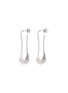 LEMAIRE Drop Rhodium Silver Earrings