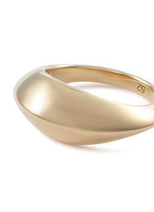 Detail View - Click To Enlarge - LEMAIRE - Fluid Sterling Silver Gold Plated Ring