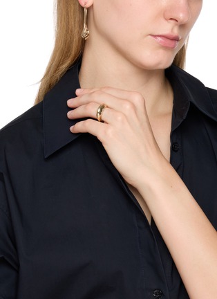 Figure View - Click To Enlarge - LEMAIRE - Fluid Sterling Silver Gold Plated Ring