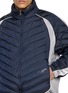  - WOOYOUNGMI - Chevron Quilted Two Tone Nylon Down Puffer Jacket