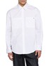 WOOYOUNGMI Back Logo Cotton Pocket Shirt