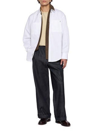 Figure View - Click To Enlarge - WOOYOUNGMI - Back Logo Cotton Pocket Shirt