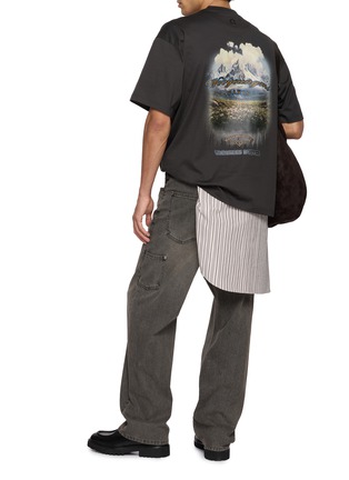 Figure View - Click To Enlarge - WOOYOUNGMI - Back Graphic Print T-Shirt