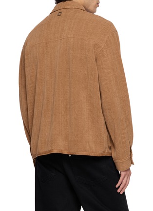 Back View - Click To Enlarge - WOOYOUNGMI - Patterned Ribbed Knit Shirt
