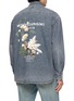 Back View - Click To Enlarge - WOOYOUNGMI - Printed Back Light Wash Denim Shirt