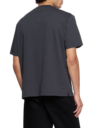 Back View - Click To Enlarge - WOOYOUNGMI - Metal Logo Cotton T-shirt