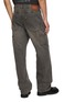 Back View - Click To Enlarge - WOOYOUNGMI - Straight Leg Ribbed Denim Jeans