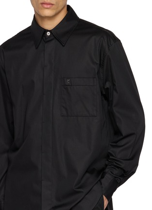  - WOOYOUNGMI - Long Sleeve Pin Detail Cotton Shirt