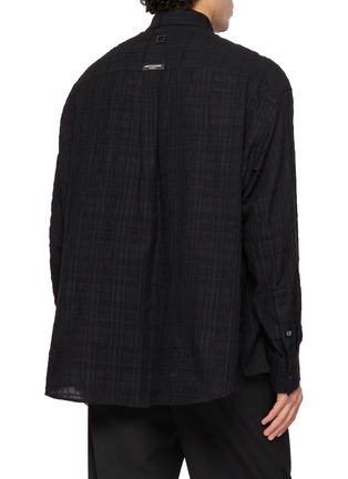 Back View - Click To Enlarge - WOOYOUNGMI - Pocket Pocket Checkered Shirt