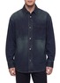 Main View - Click To Enlarge - WOOYOUNGMI - Back Logo Denim Overshirt