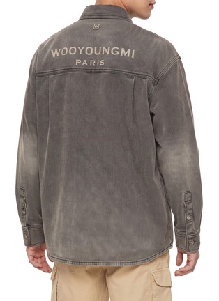 Back View - Click To Enlarge - WOOYOUNGMI - Back Logo Denim Overshirt