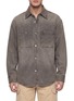Main View - Click To Enlarge - WOOYOUNGMI - Back Logo Denim Overshirt