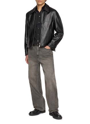 Figure View - Click To Enlarge - WOOYOUNGMI - Small Round Collar Cotton Shirt