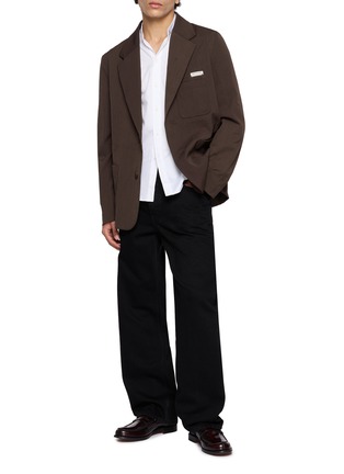 Figure View - Click To Enlarge - WOOYOUNGMI - Logo Pin Cotton Poplin Shirt