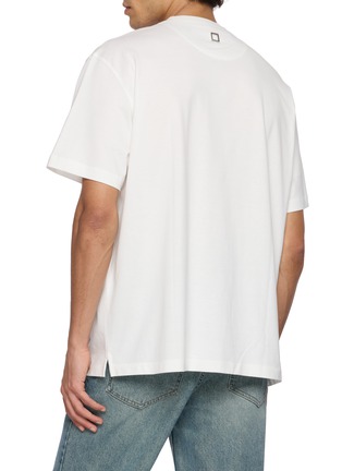 Back View - Click To Enlarge - WOOYOUNGMI - Crewneck Label Logo T-shirt