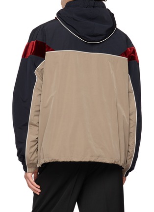 Back View - Click To Enlarge - WOOYOUNGMI - Velvet Accent Windbreaker Jacket