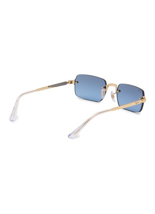 Figure View - Click To Enlarge - RAY-BAN - Metal Irregular Sunglasses