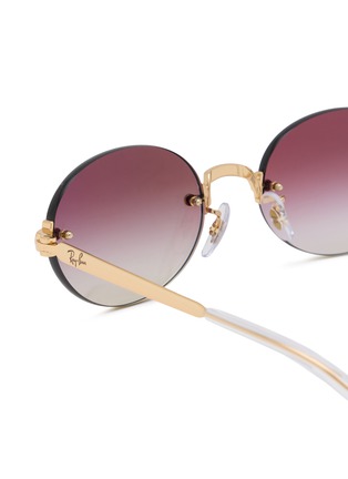 Detail View - Click To Enlarge - RAY-BAN - Metal Oval Sunglasses