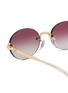 Detail View - Click To Enlarge - RAY-BAN - Metal Oval Sunglasses